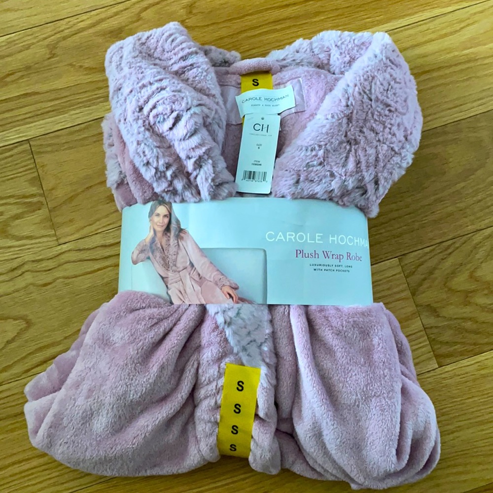 Plush lilac purple robe